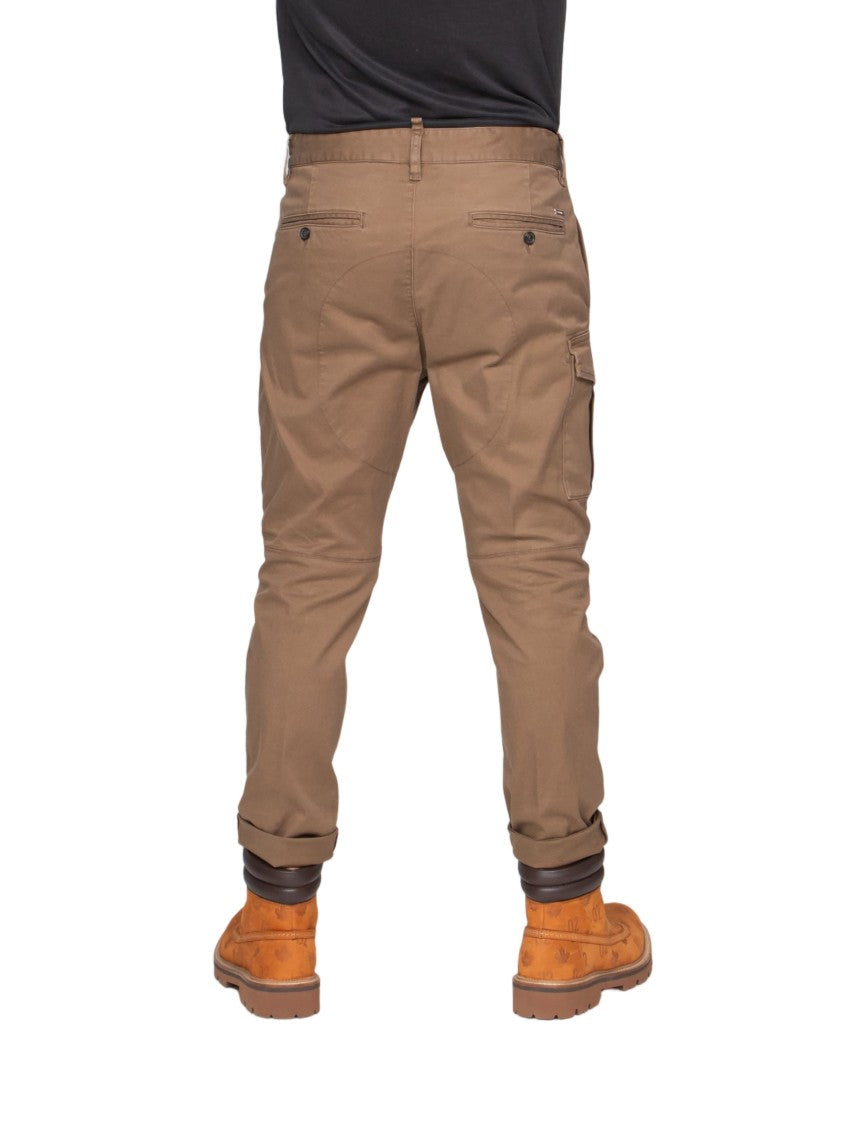 Dsquared2 Slim Fit Cargo Pants With Flap Pockets And Tapered Leg