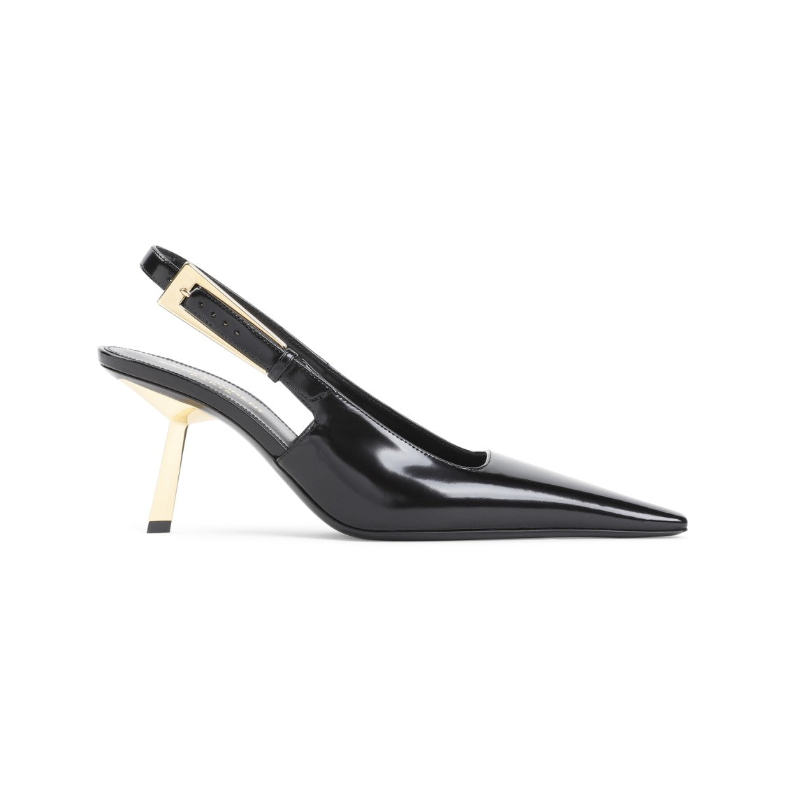 Saint Laurent Black Leather Lee 75 Pump