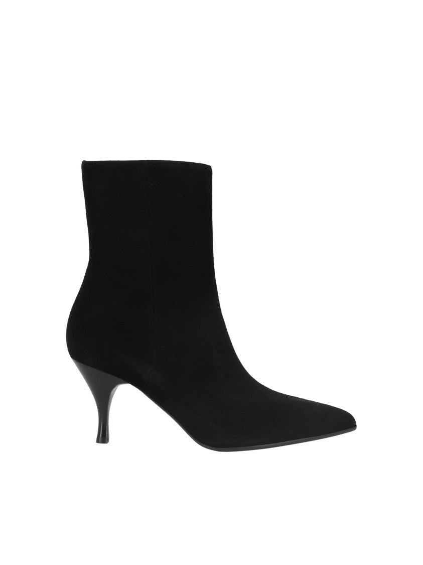 Sergio Levantesi Black Jodi67 Pointed-Toe Suede Ankle Boots