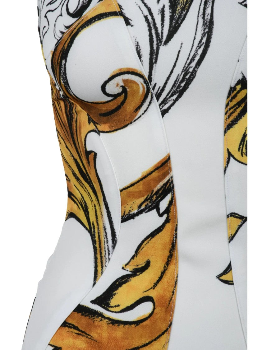 Versace Jeans Couture Long Sheath Dress - White