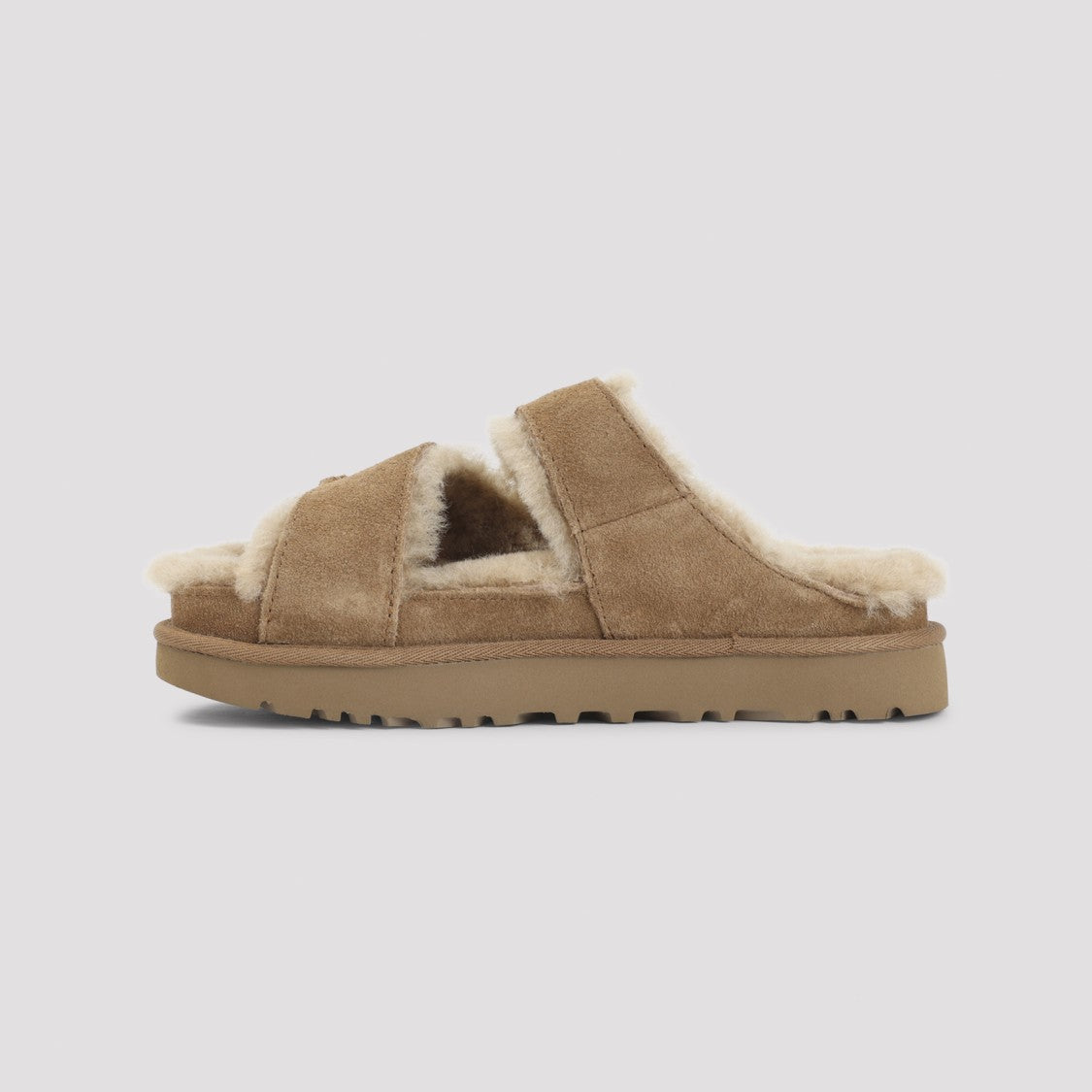 Ugg Suede And Shearling Ugg Sandals