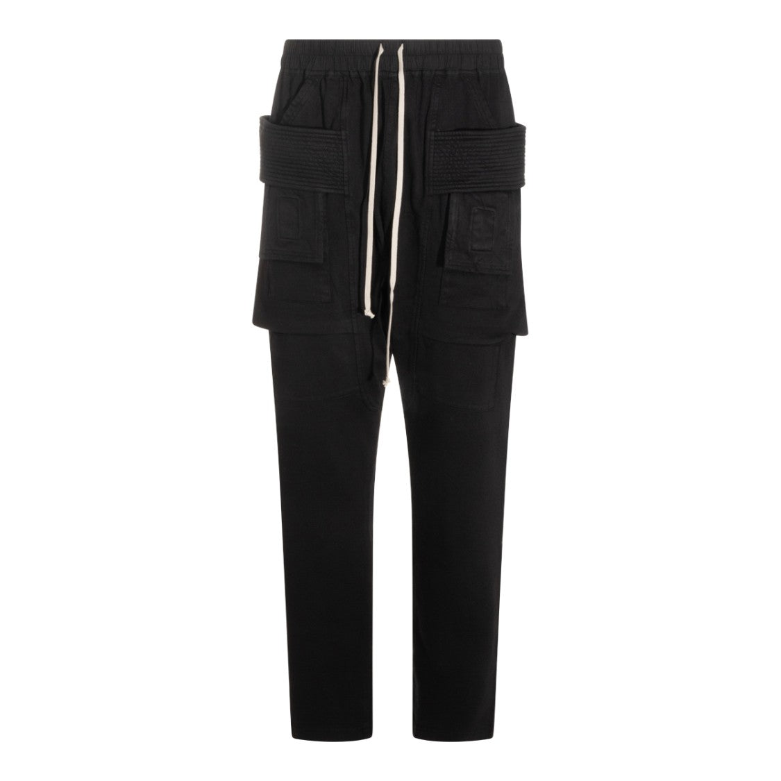 Drkshdw By Rick Owens Black Cotton Creath Cargo Pants