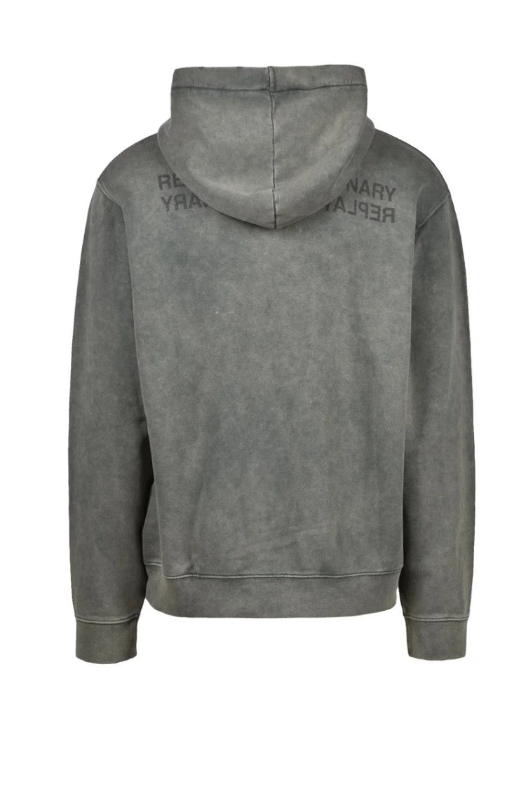 Replay Green Hooded Cotton Sweatshirt
