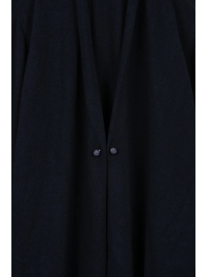 Fabiana Filippi Open-Front Cardigan With Brooch Detail And Rich Texture