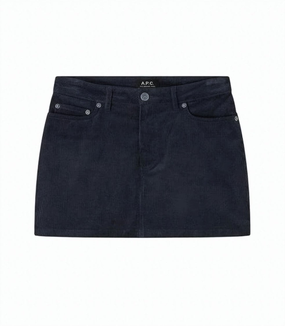 A.P.C. Corduroy Short Skirt With Five-Pocket Design