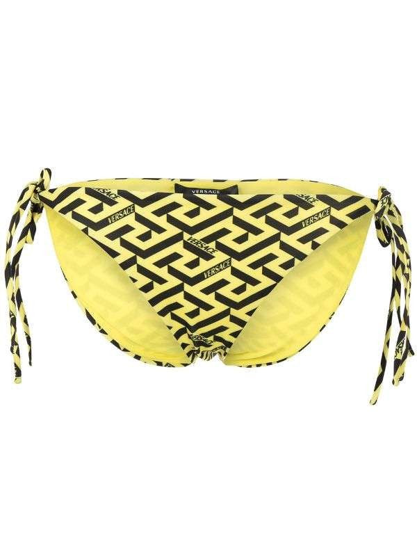 Versace Greca Signature-Print Bikini Bottoms