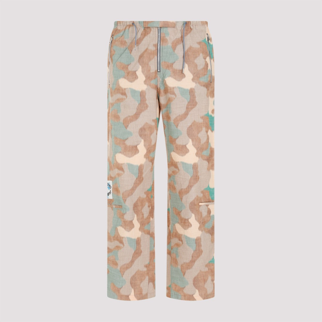 Acne Studios Orange Green Cotton Pants
