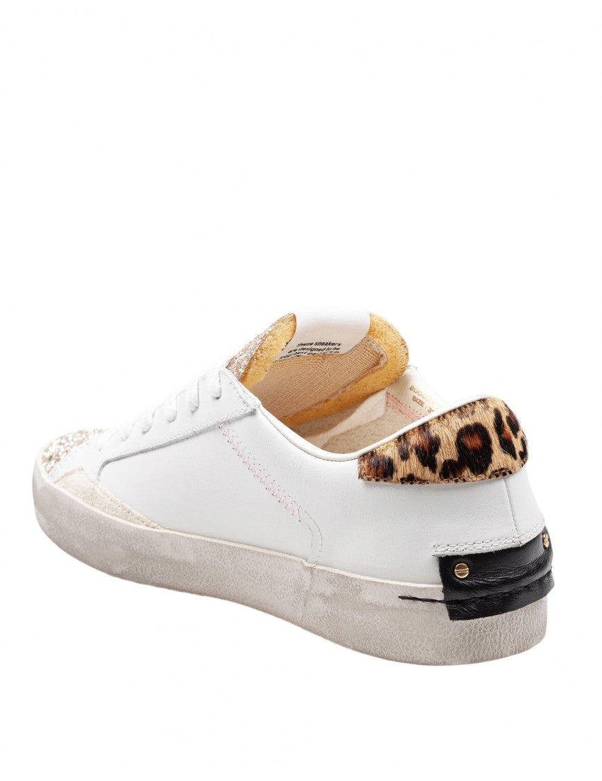 Crime London Crime Distressed Sneakers In Leather