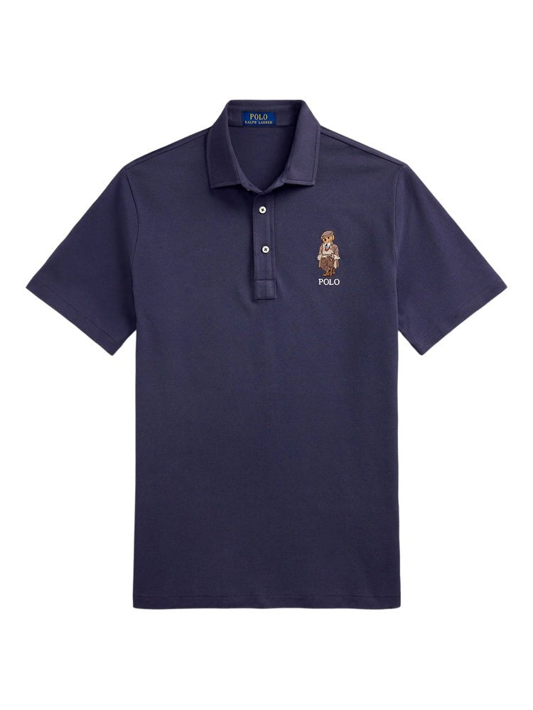 Polo Ralph Lauren Blue Cotton Logo Short Sleeve Polo Shirt