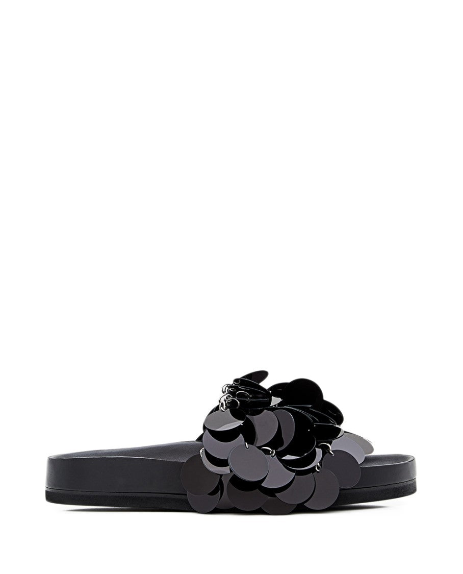 Rabanne Black Sparkle Sandals