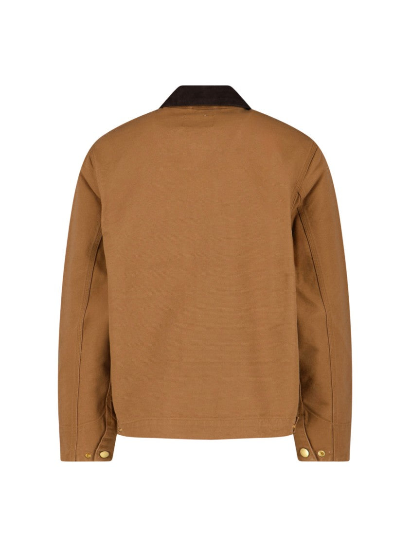 Carhartt Wip Brown Detroit Zip-Up Cotton Jacket