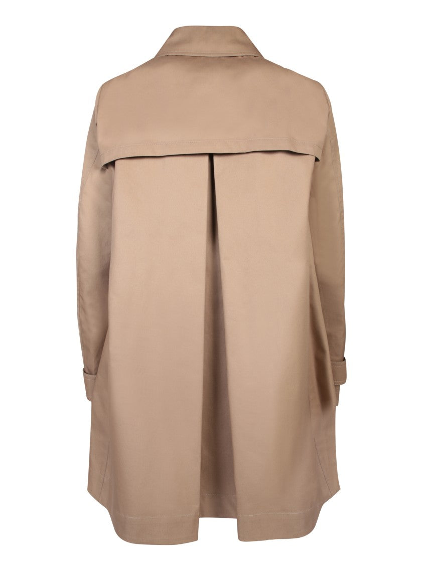 Herno Single-Breasted Trench Coat With Button Fastening And Long Sleeves