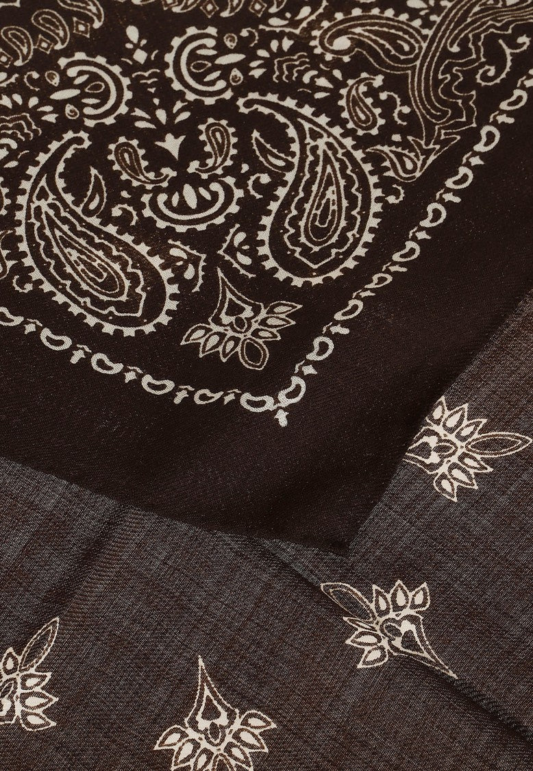 Destin Brown Judy Carrè Dis.Bandana 90X90 Wool Scarf