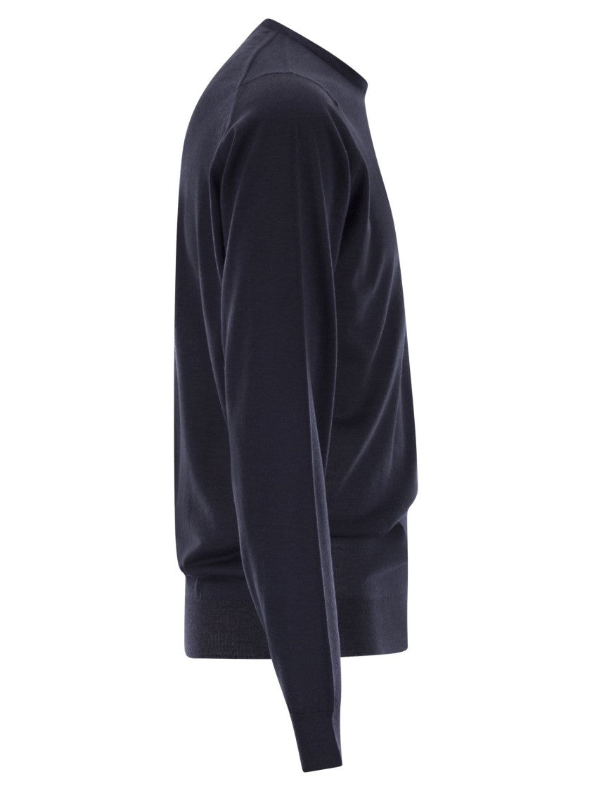 John Smedley Lundy - Crew Neck Jumper In Extra-Fine Merino Wool