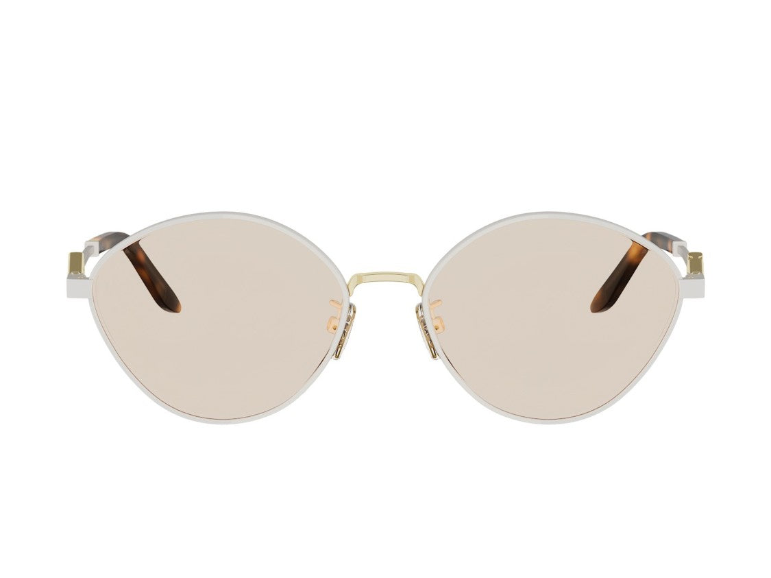 Fendi Gold Fe40217u Round Tortoiseshell Sunglasses