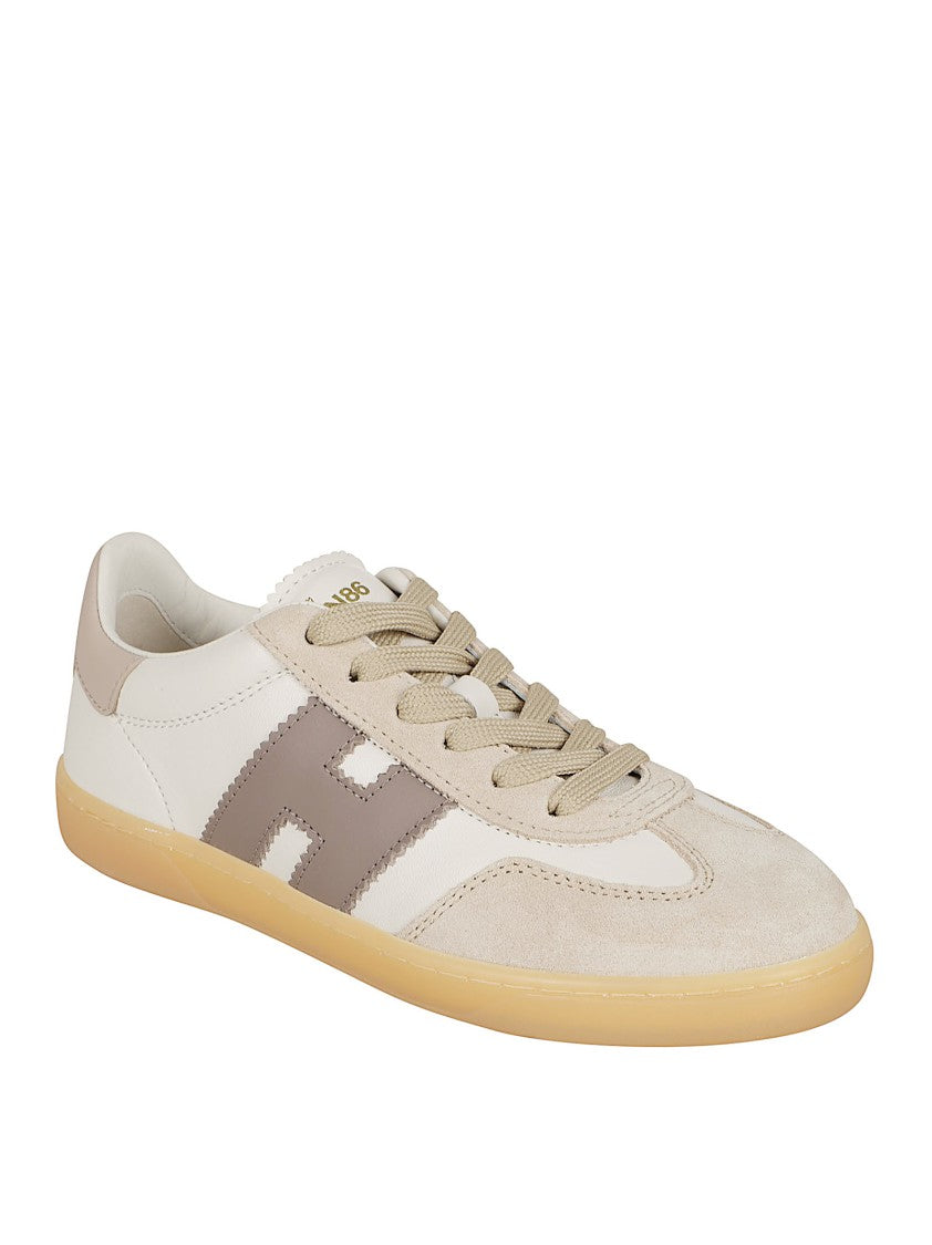Hogan Beige Low-Top Sneakers With Suede