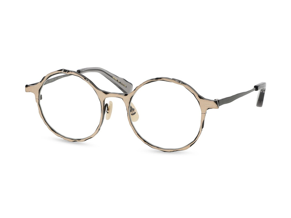Masahiro Maruyama Mm-0103 Textured Round Metal Sunglasses