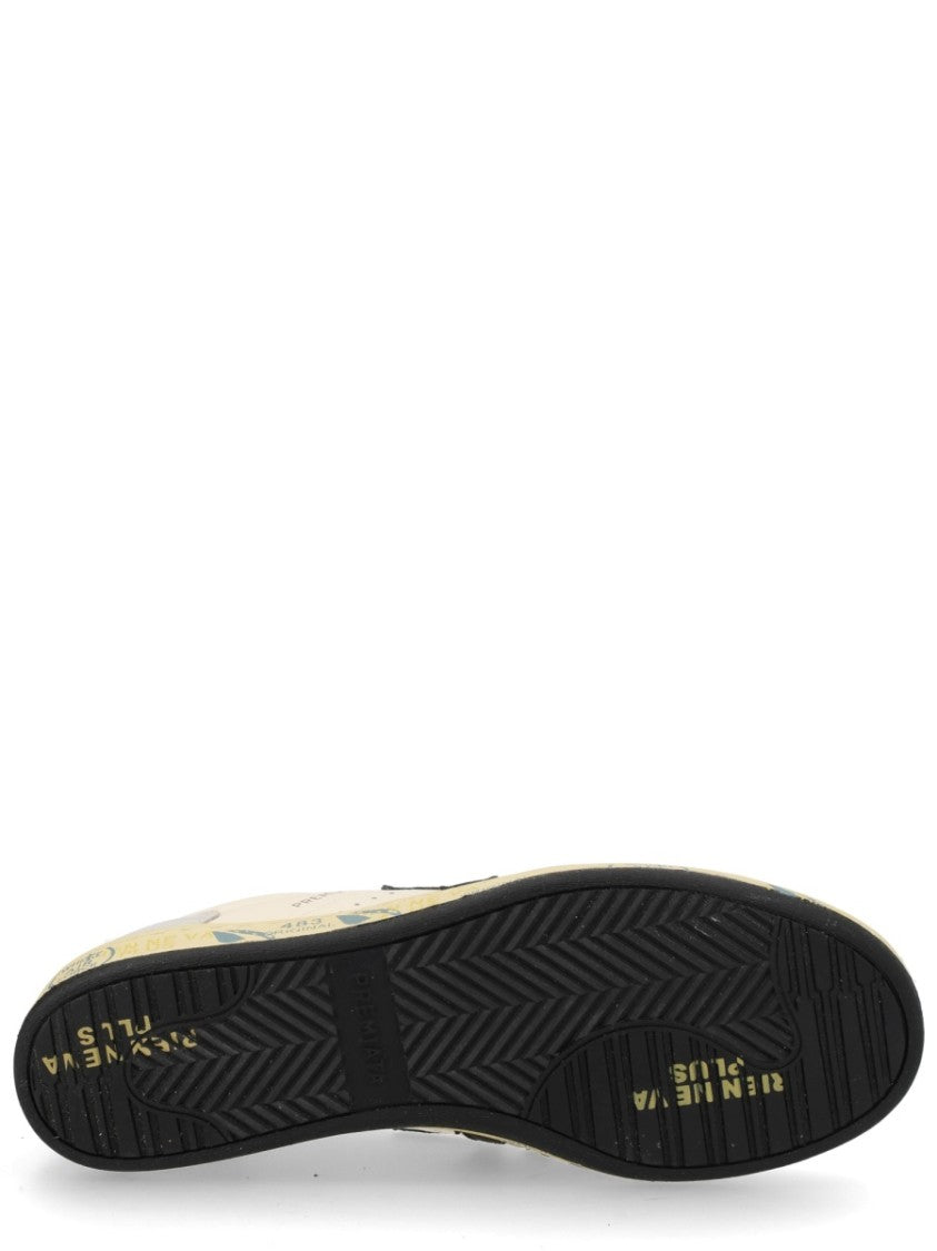 Premiata Beige Bsktclay Perforated Panel Sneakers