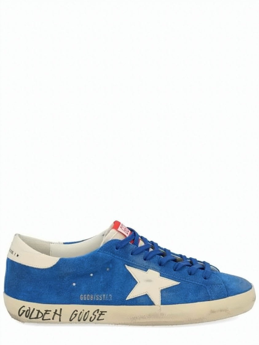 Golden Goose Vibrant Blue Suede Sneakers