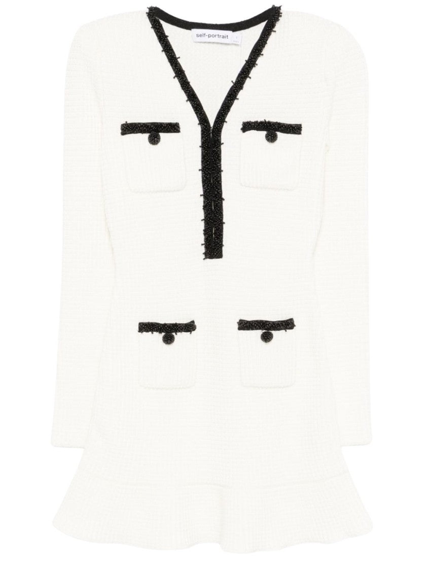 Self-Portrait Knitted Mini Dress