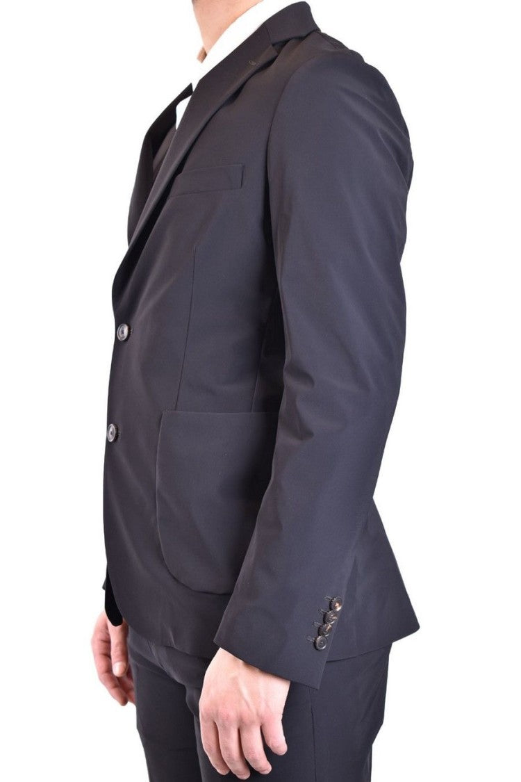 Tagliatore Black Single-Breasted Jacket