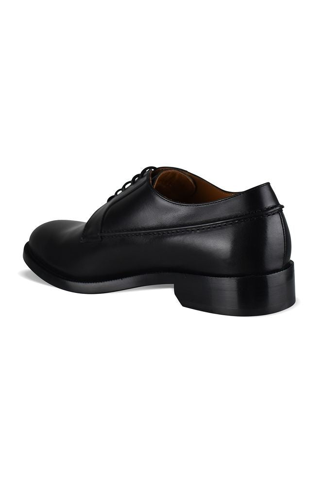 Burberry Cunningham Patent Leather Derbies With Silver-Plated Logo