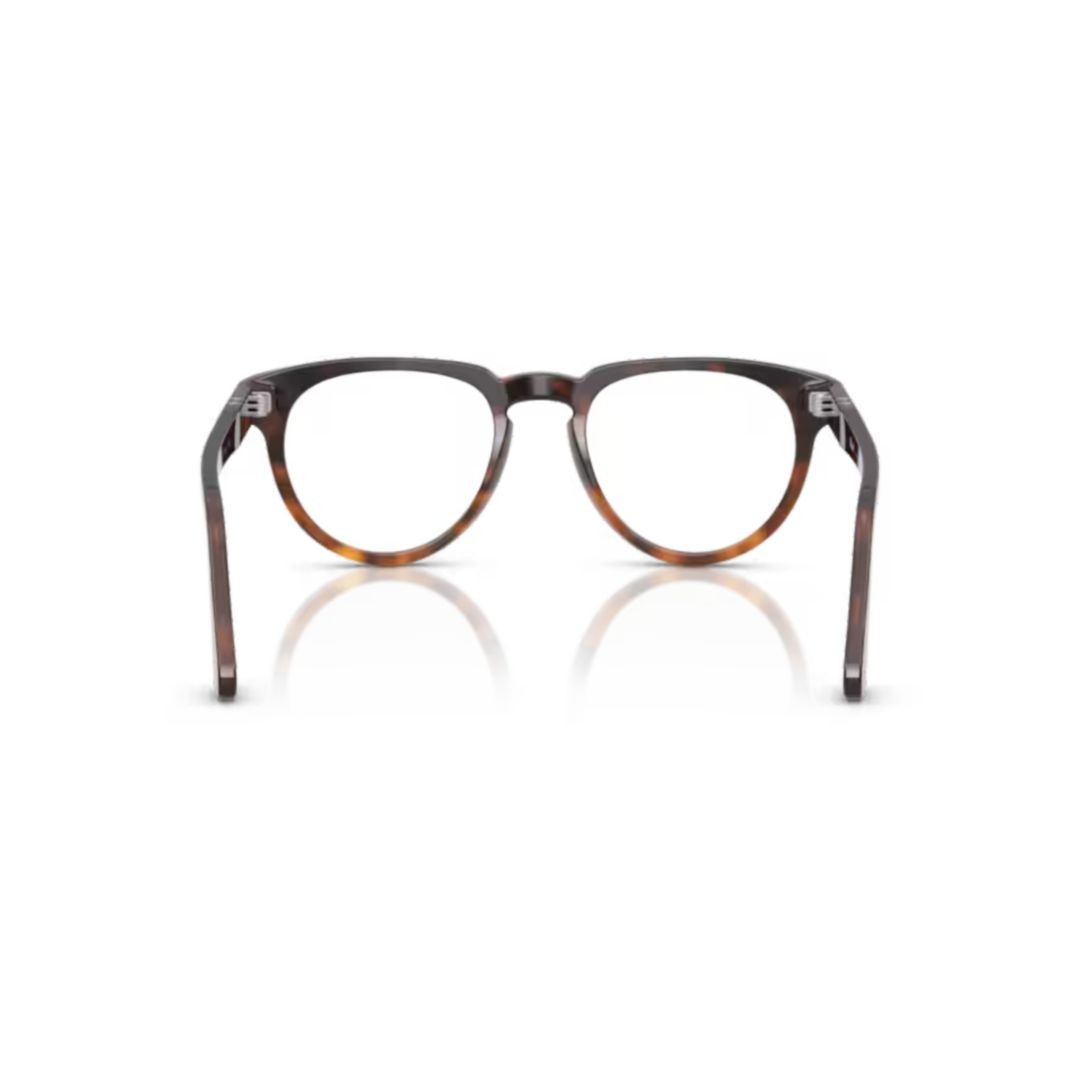 Persol 0Po3377v Classic Tortoiseshell Round Frame Eyeglasses