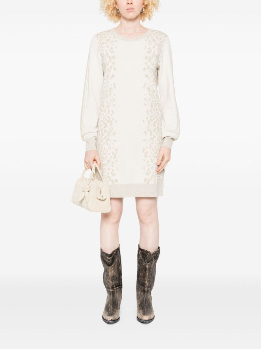 Liu Jo Mini Dress With Elegant Leopard Print