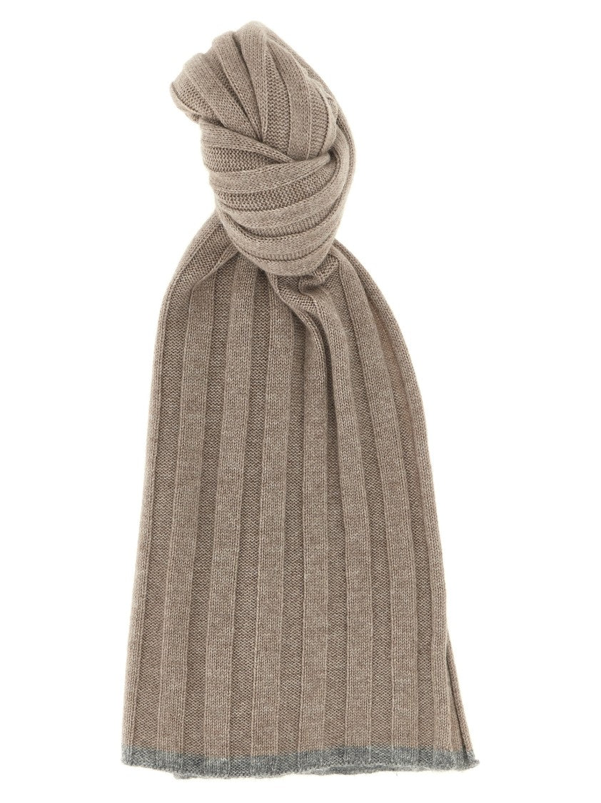 Brunello Cucinelli Ribbed Cashmere Scarf