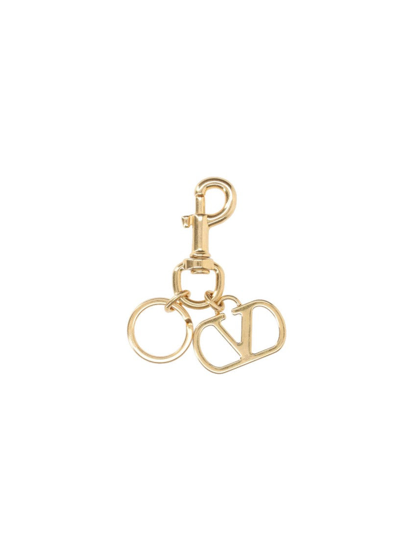 Valentino Garavani Vlogo Signature Keychain – Gold