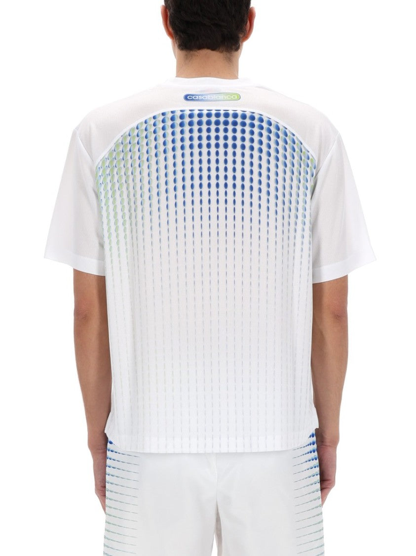 Casablanca Gradient Dot Polyester Printed T-Shirt
