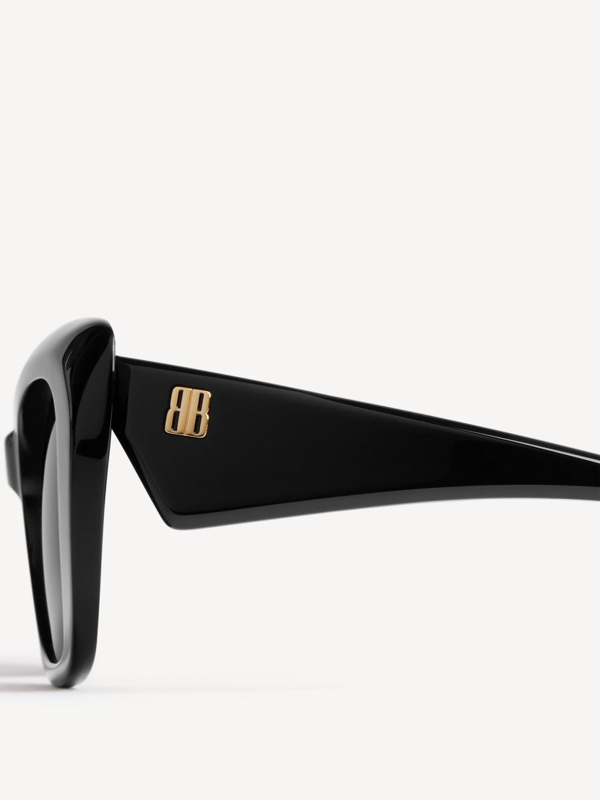 Balenciaga Black Diva Butterfly Oversized Sunglasses