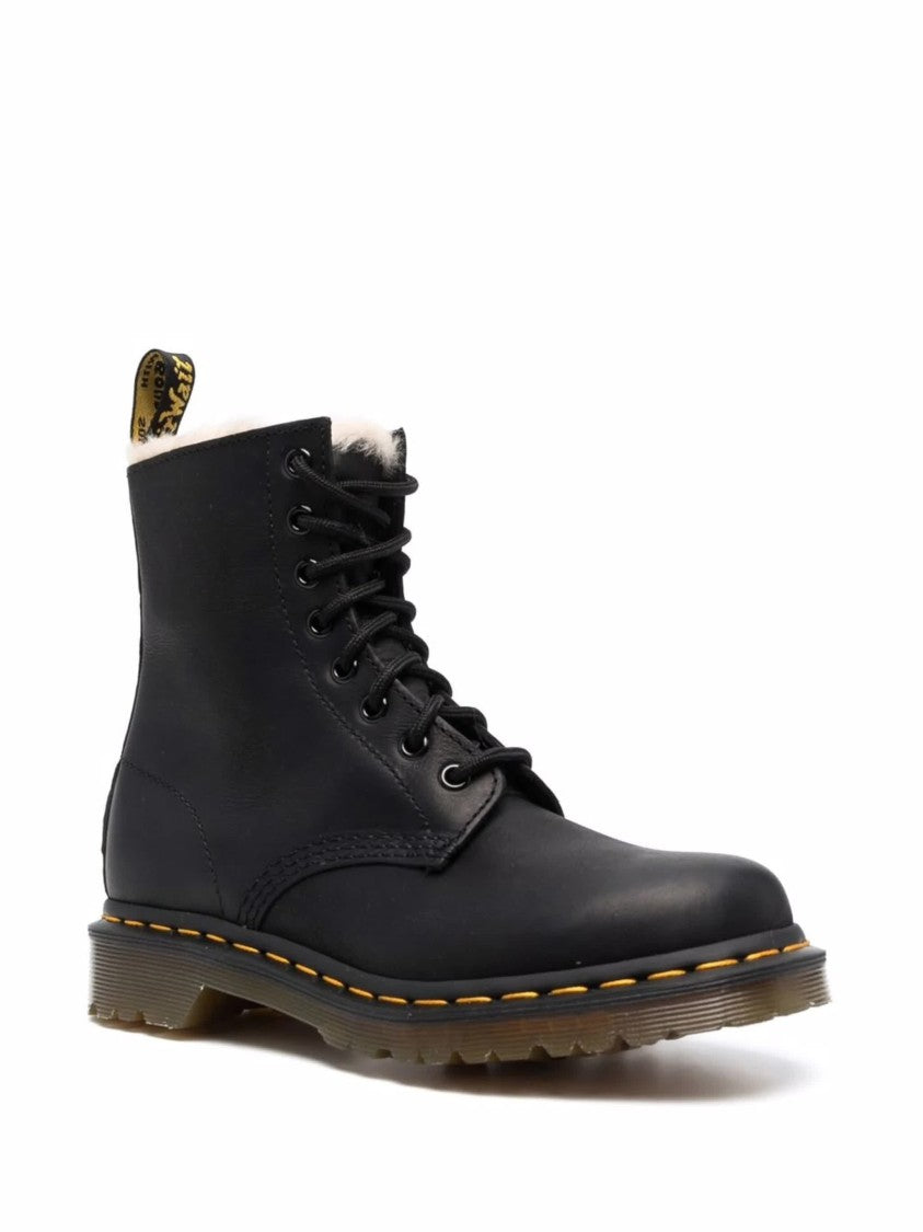 Dr. Martens 1460 Serena Shearling Lined Leather Boots