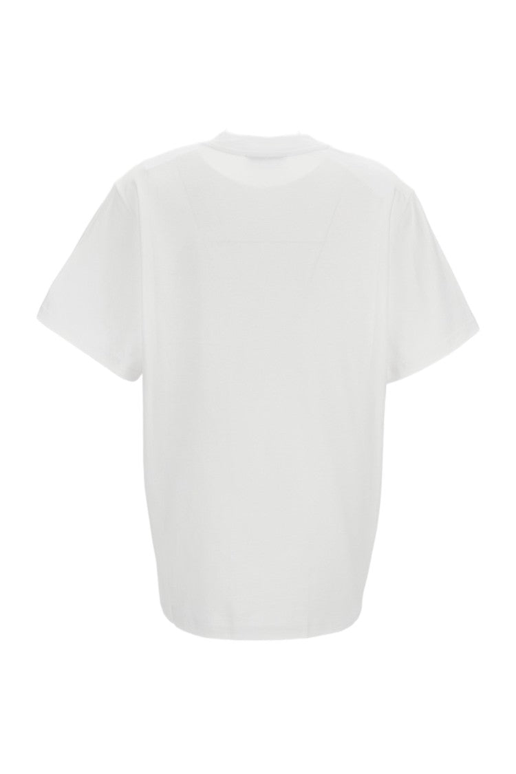 Stella Mccartney White Crochet Heart Organic Cotton T-Shirt