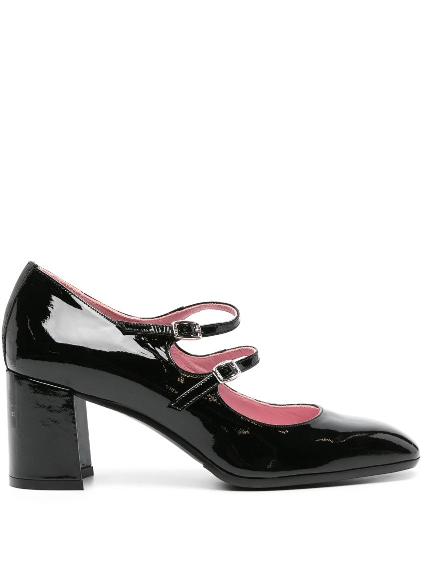 Carel Paris Alice Glossy Black Patent Leather Pumps