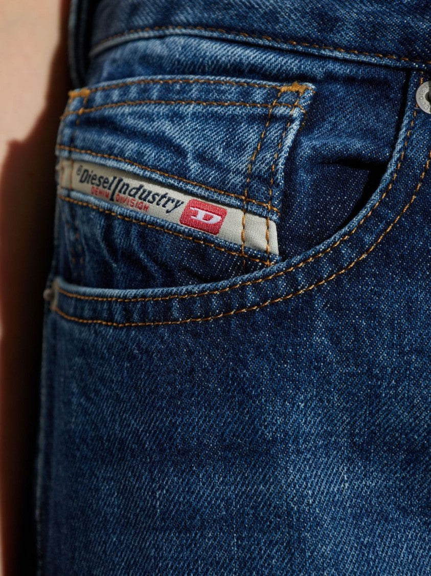 Diesel Wide-Leg Indigo Denim Jeans