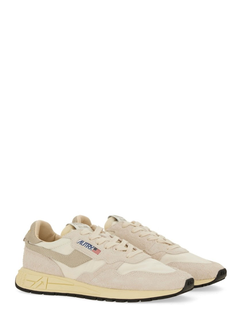 Autry Reelwind Low Layered Nylon-Leather Sneakers