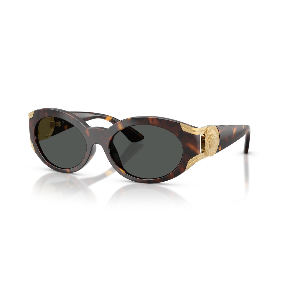 Versace 0Ve4503u Oval Tortoiseshell Sunglasses