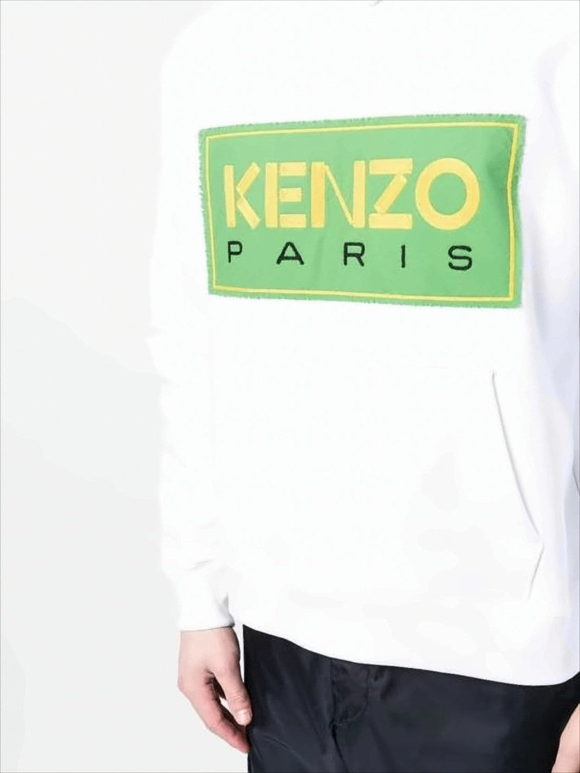 Kenzo Hoodie With Bold Patch And Relaxed Fit