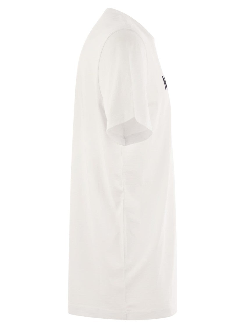 Moncler T-Shirt With Flocked Cotton Logo