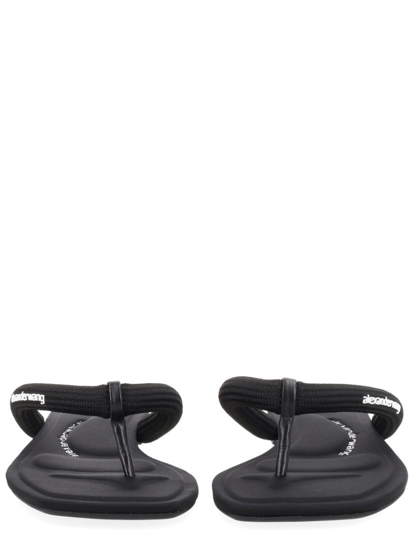 Alexander Wang Neutrals Jenna Tubular Padded Flop Sandals