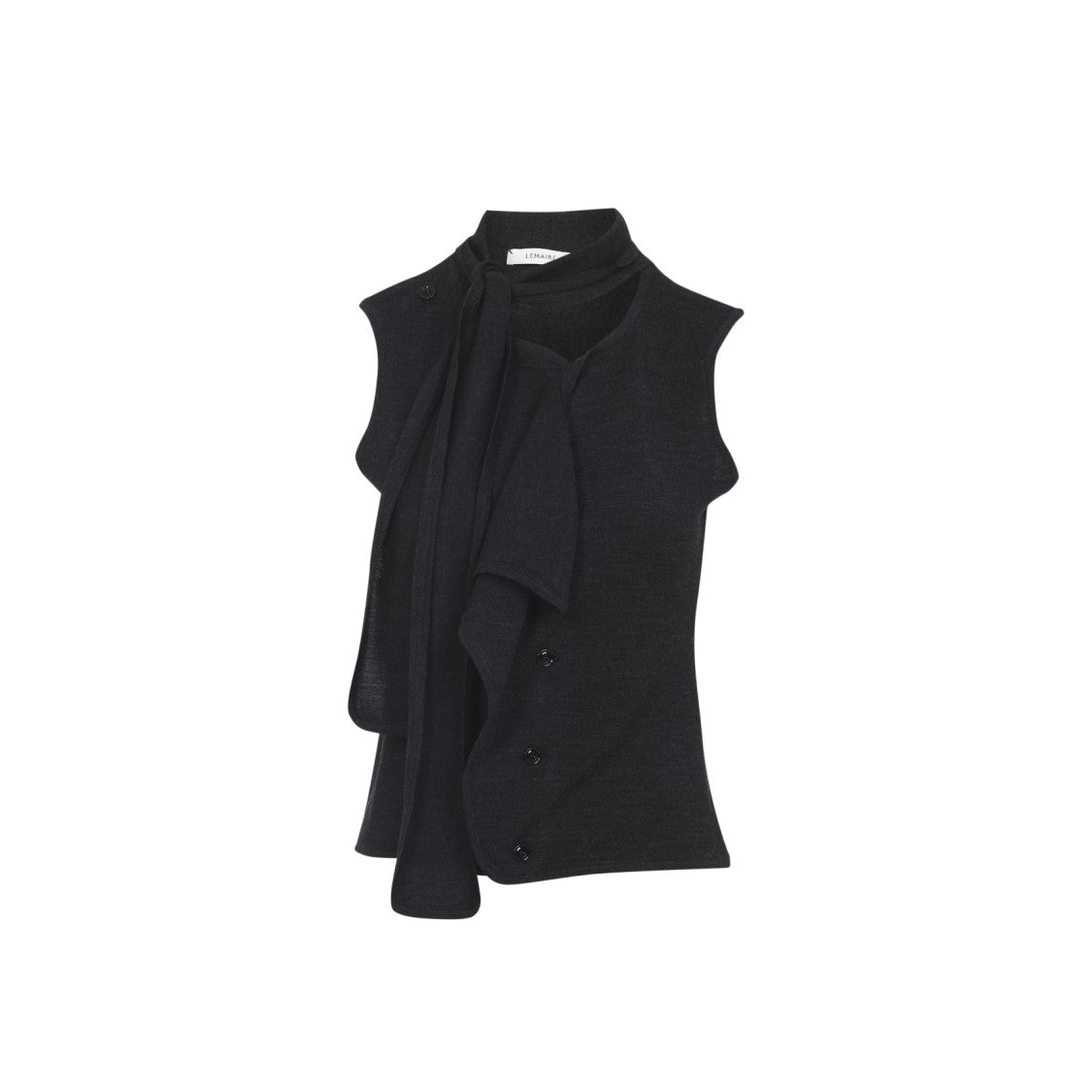 Lemaire Asymmetrical Sleeveless Knit Sweater