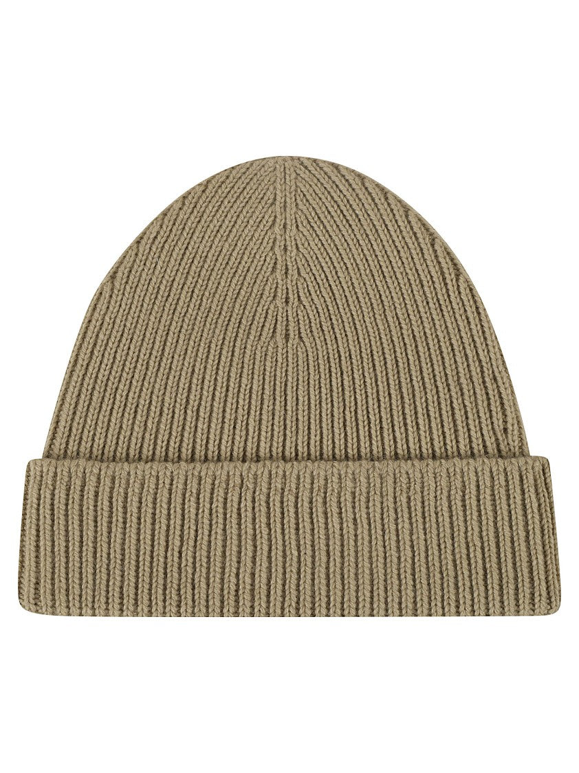 Burberry Ribbed Knit Cashmere Beanie With Folded Cuff