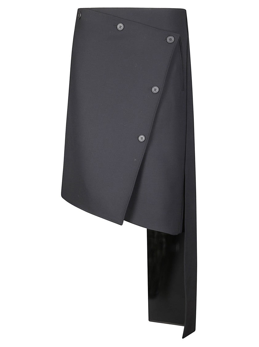 Courrèges Oblique Polywool Skirt