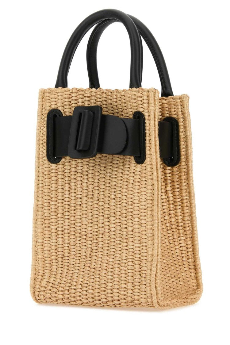 Boyy Raffia Bobby Tourist Epsom Handbag