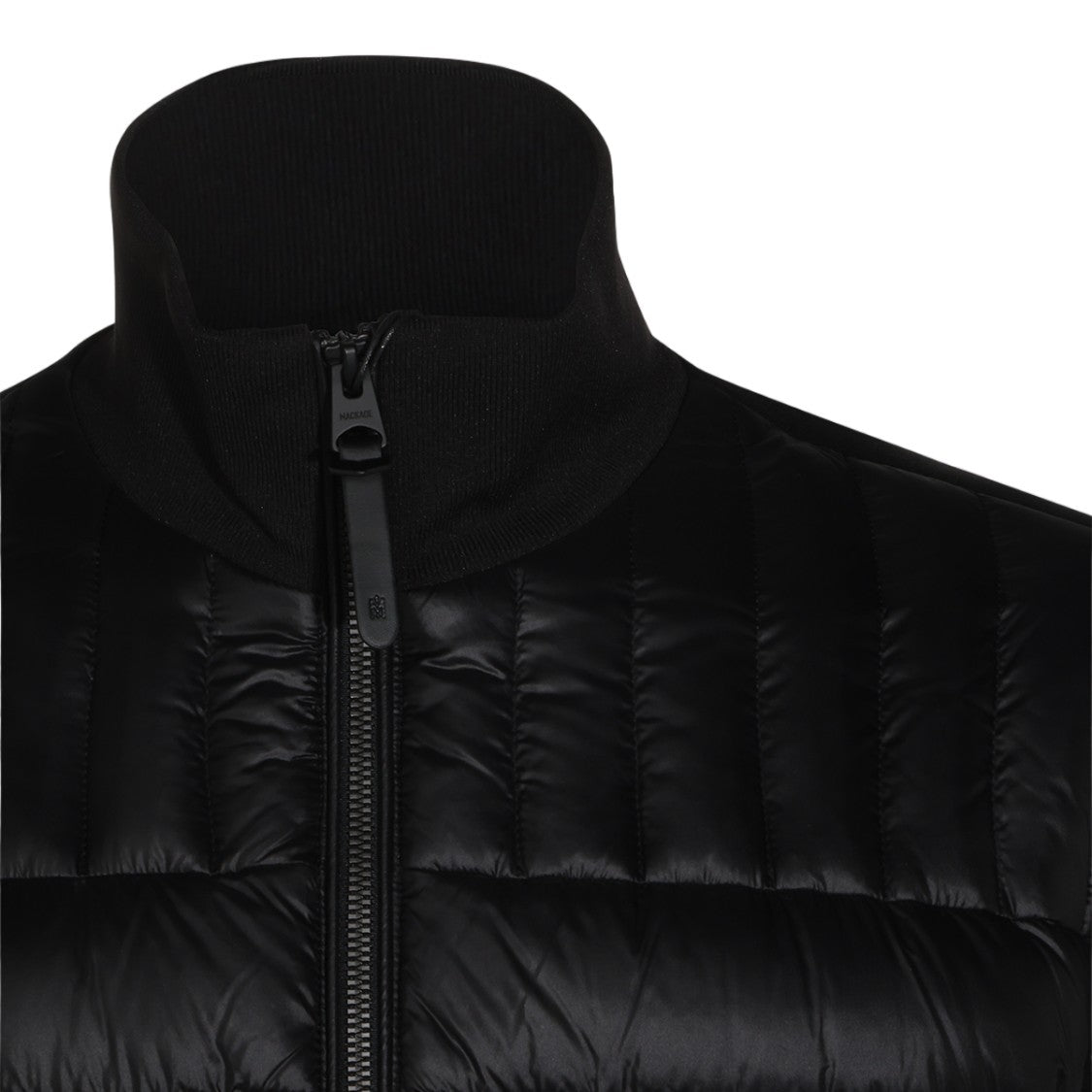 Mackage Quilted Padded Black Coat With High Collar