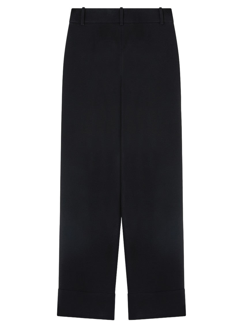Giorgio Armani Silk Cady Trousers With Darting