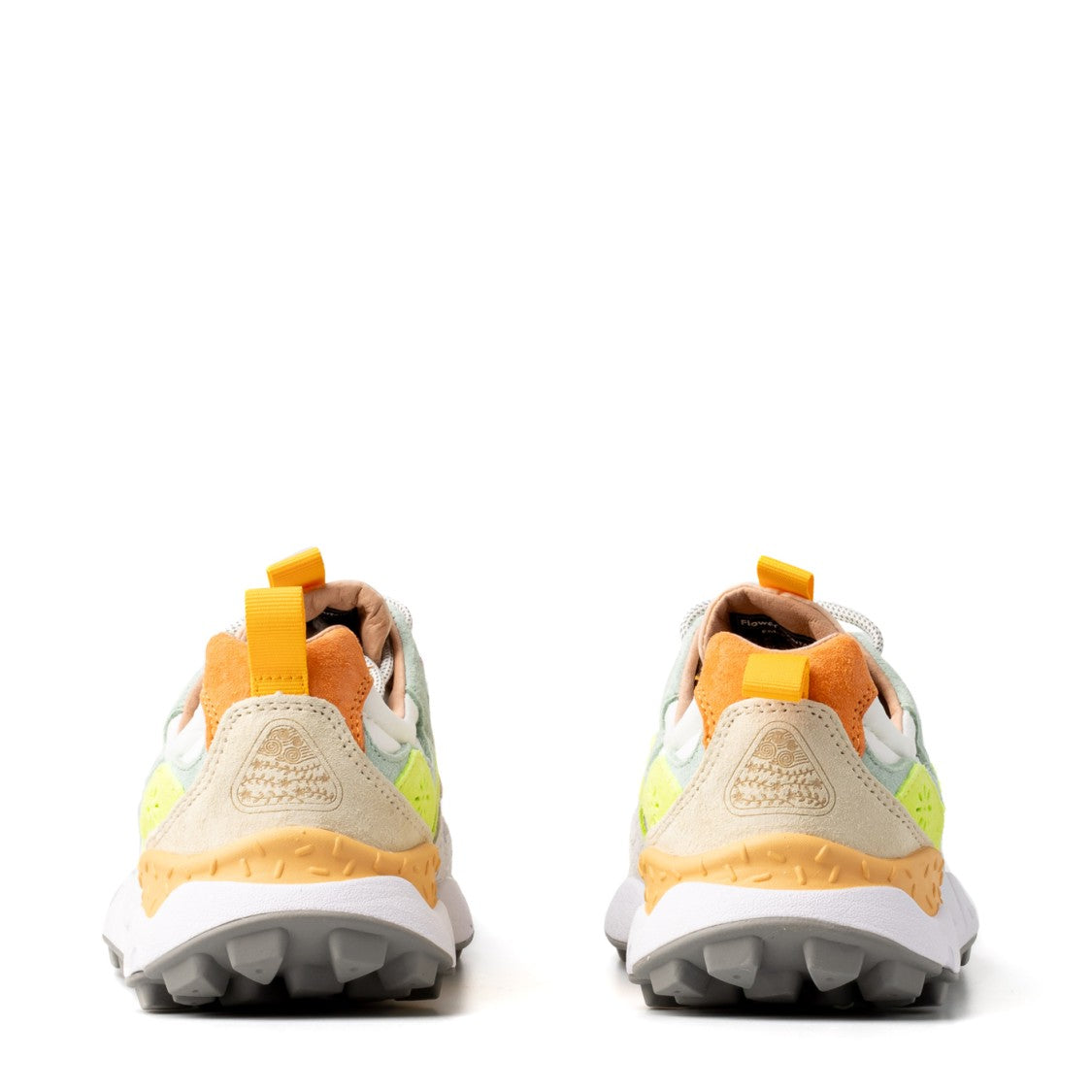 Flower Mountain Yamano 3 Woman White/ Yellow Fluo/ Light Green Sneakers