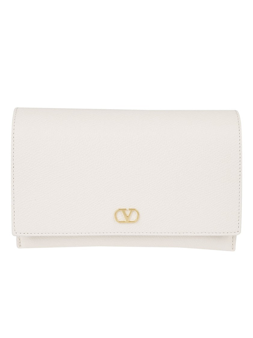 Valentino Garavani Textured Leather Clutch