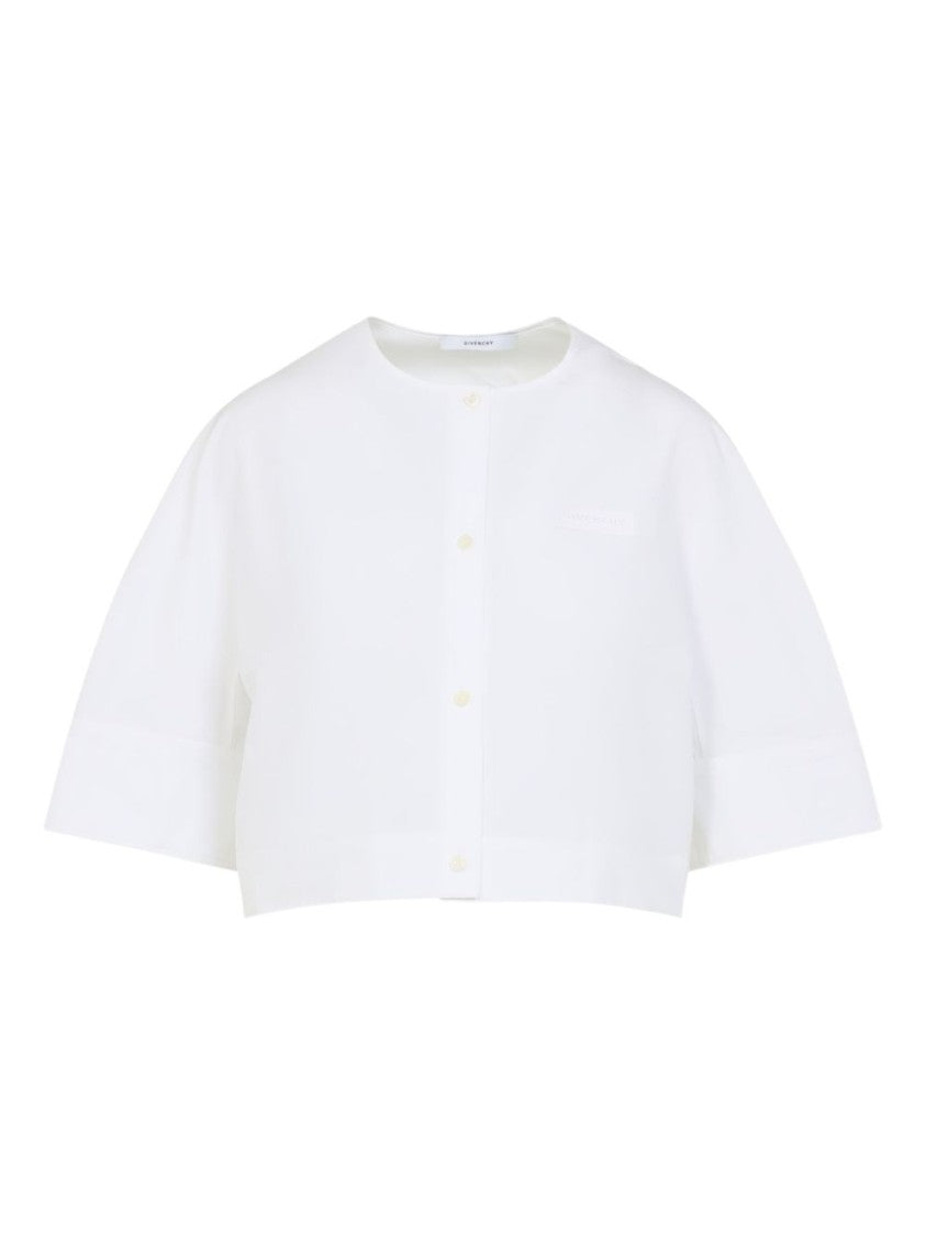 Givenchy Cropped White Top